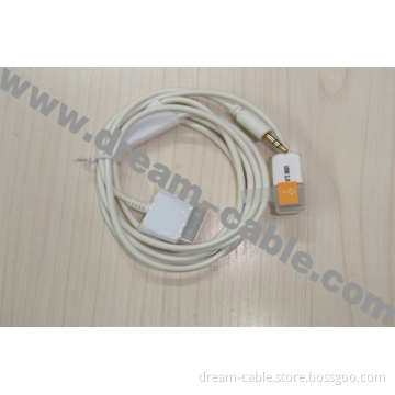 USB Data Cable Charger Car Aux USB Audio Cable for iPhone 4 3G 3GS